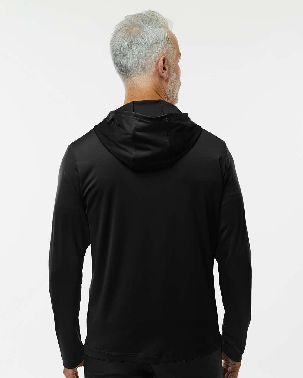 Men's Lightweight Quarter-Zip Hooded Pullover - A596 - PRINTED
