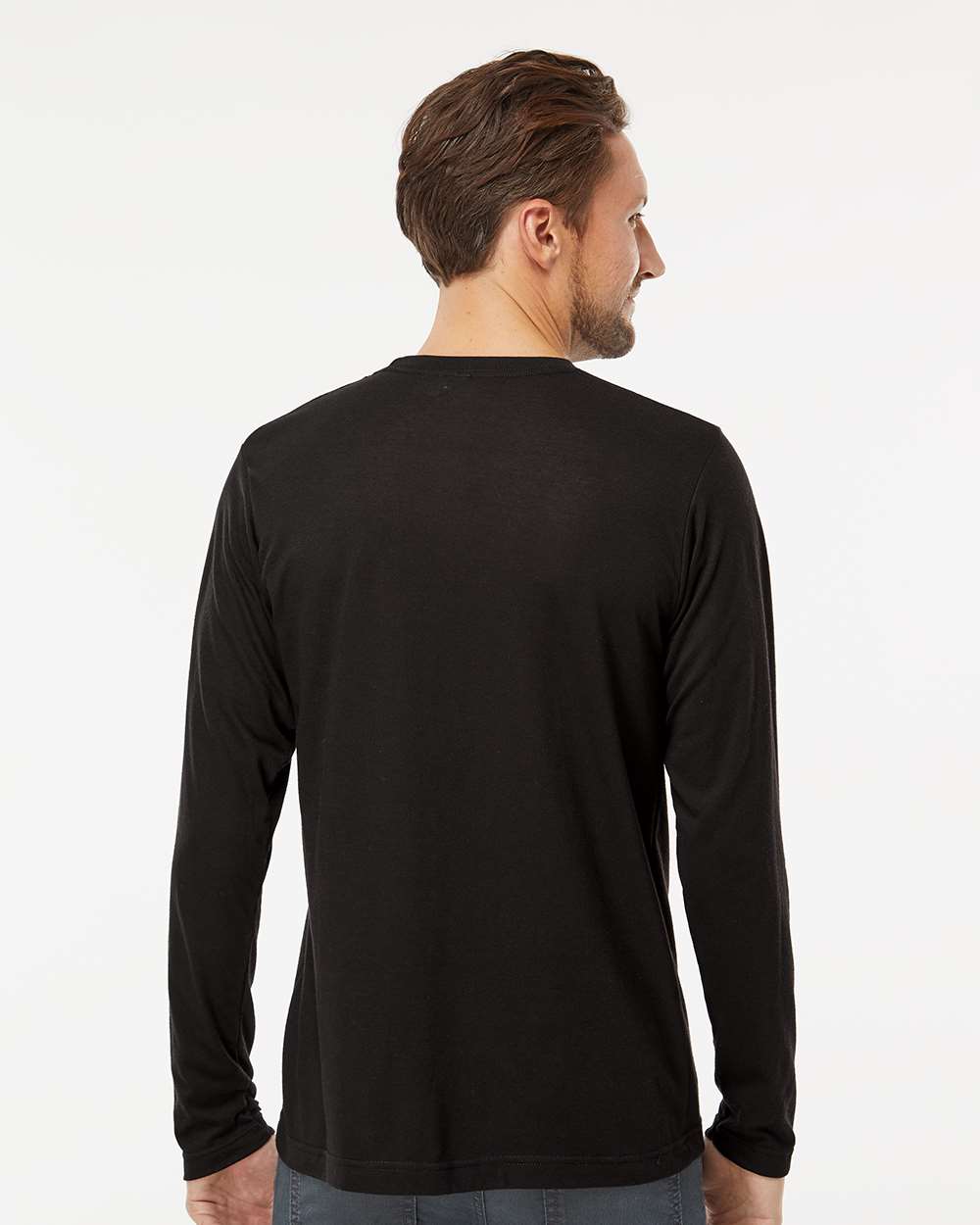 M&O Poly-Blend Long Sleeve T-Shirt - 3520 - PRINTED