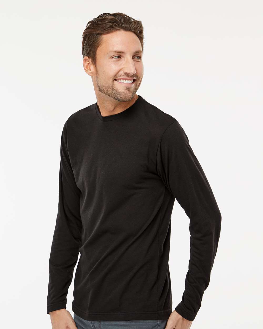 M&O Poly-Blend Long Sleeve T-Shirt - 3520 - PRINTED