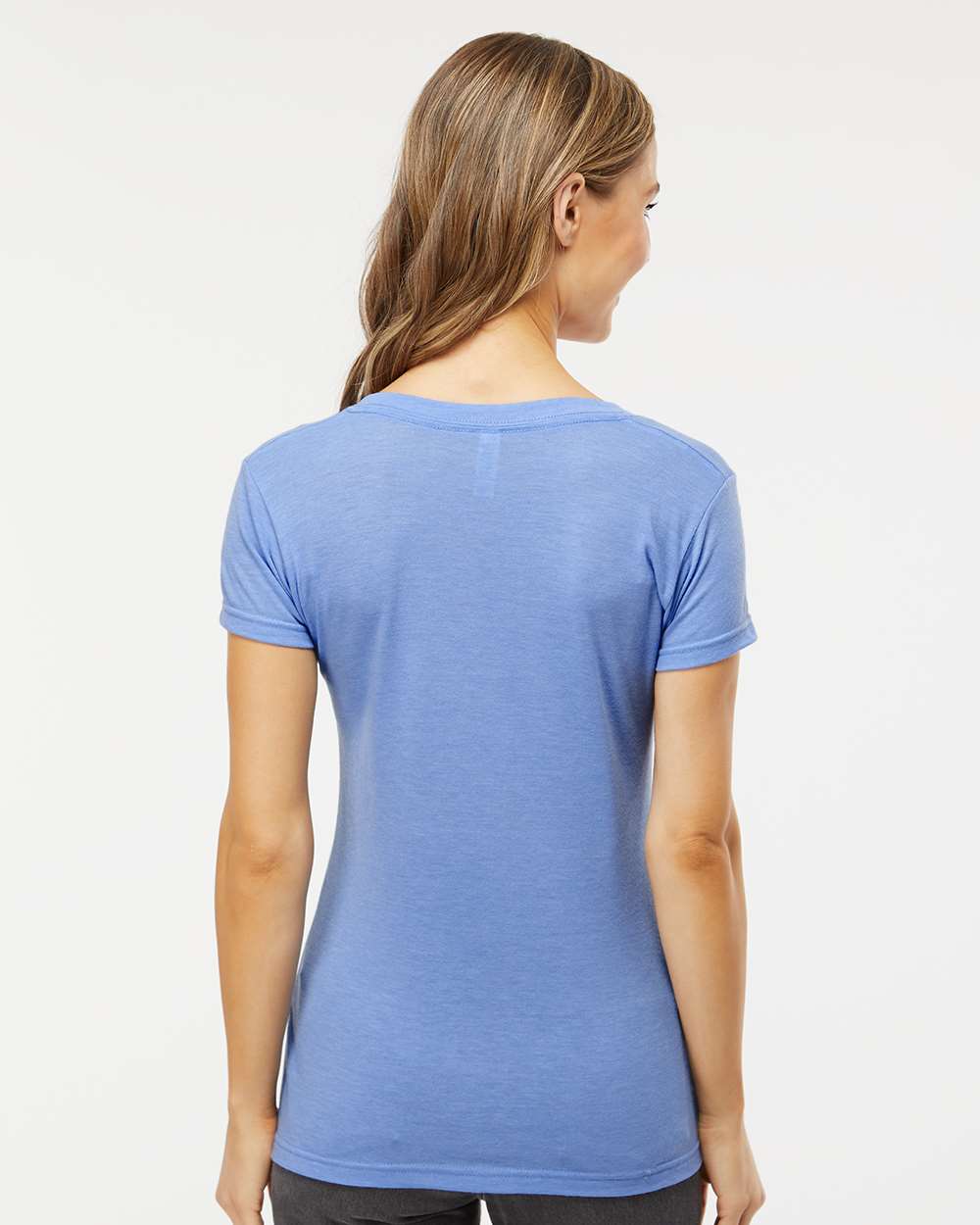 M&O - Women's Deluxe Blend V-Neck T-Shirt - 3542 - PRINTED