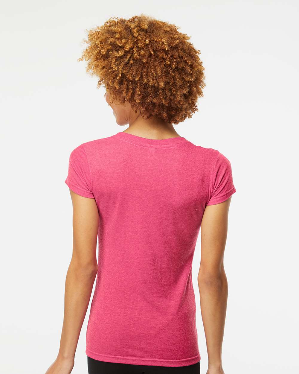 M&O - Women's Deluxe Blend V-Neck T-Shirt - 3542 - PRINTED