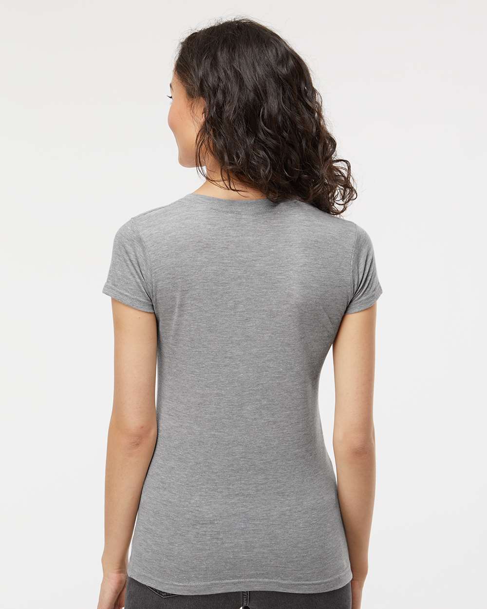 M&O - Women's Deluxe Blend V-Neck T-Shirt - 3542 - PRINTED