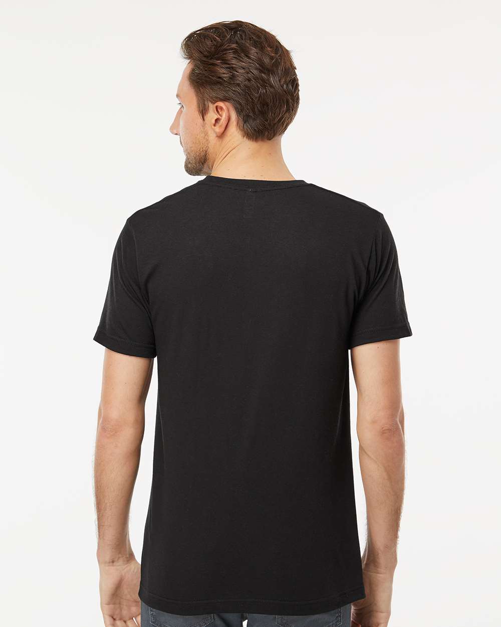 M&O - Deluxe Blend V-Neck T-Shirt - 3543 - PRINTED