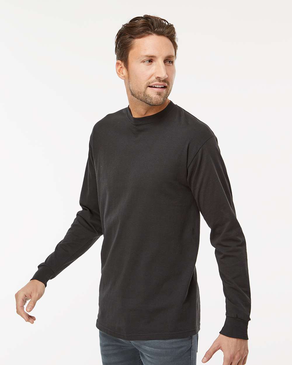 M&O - Gold Soft Touch Long Sleeve T-Shirt - 4820 - PRINTED