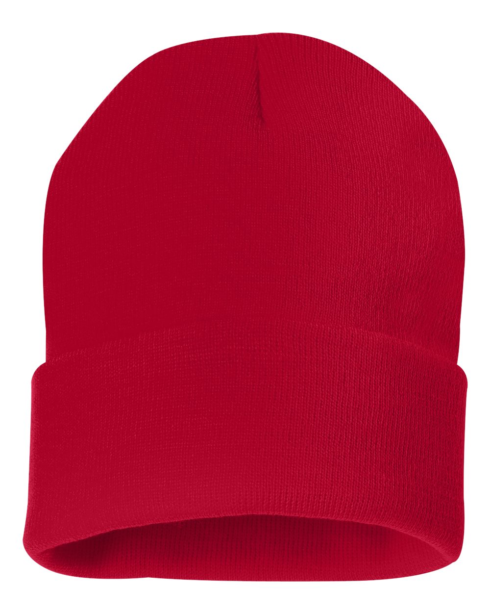 Sportsman - 12" Solid Cuffed Beanie - SP12 - EMBROIDERY