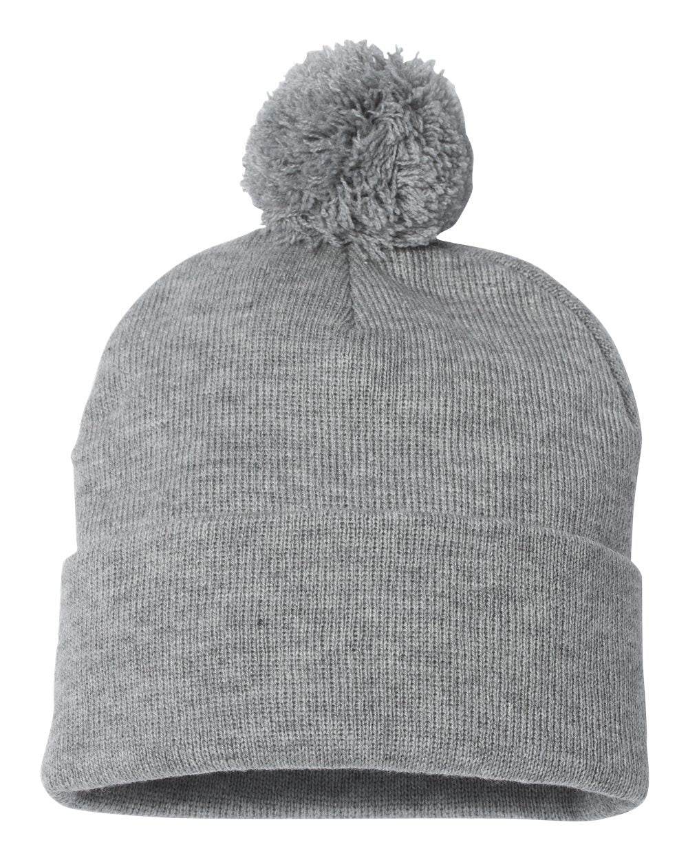 Sportsman - 12" Pom-Pom Cuffed Beanie - SP15 - EMBROIDERY