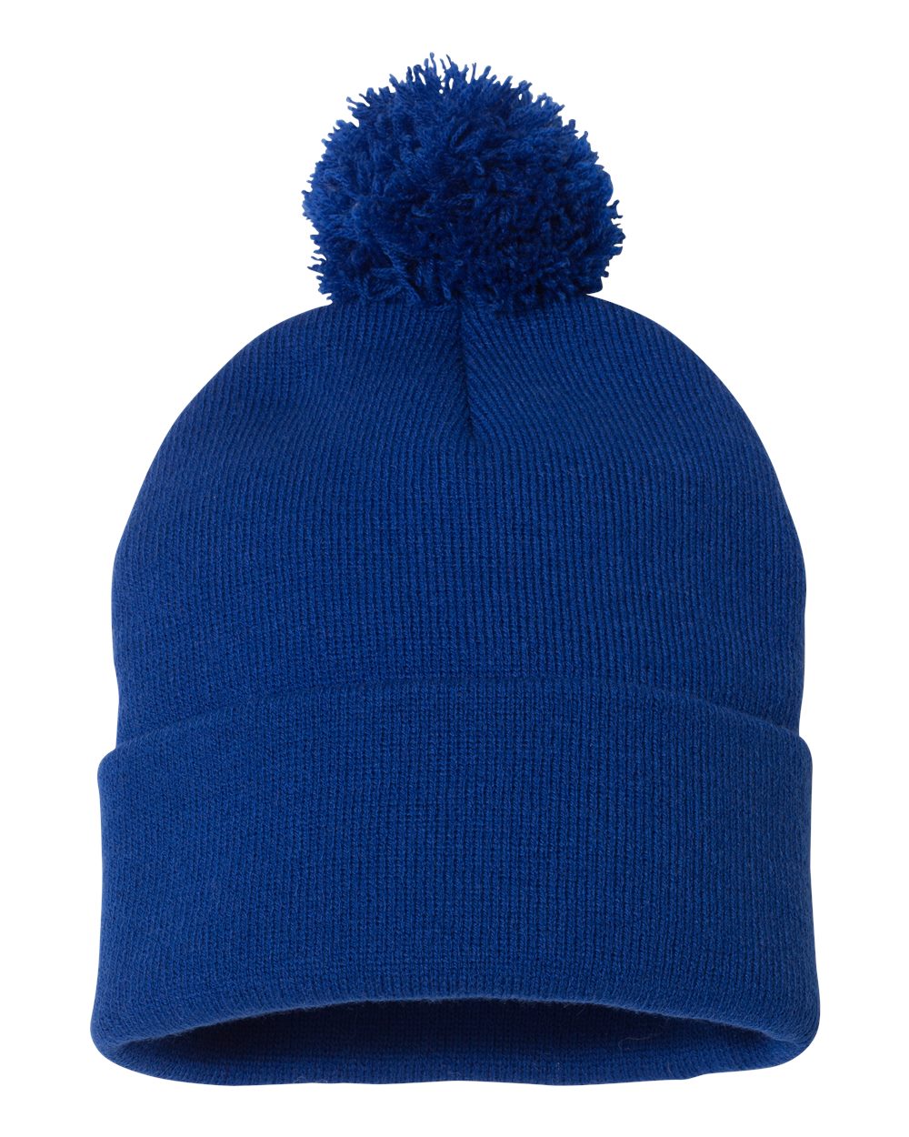 Sportsman - 12" Pom-Pom Cuffed Beanie - SP15 - EMBROIDERY