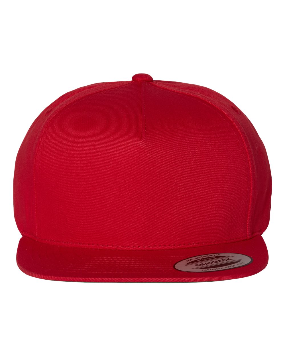 YP Classics - Five-Panel Cotton Twill Snapback Cap - 6007 - EMBROIDERED