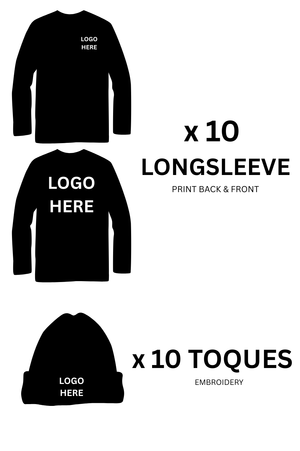 Offre Hiver Équipe – Tuques & Manche-Longues 249 $ !