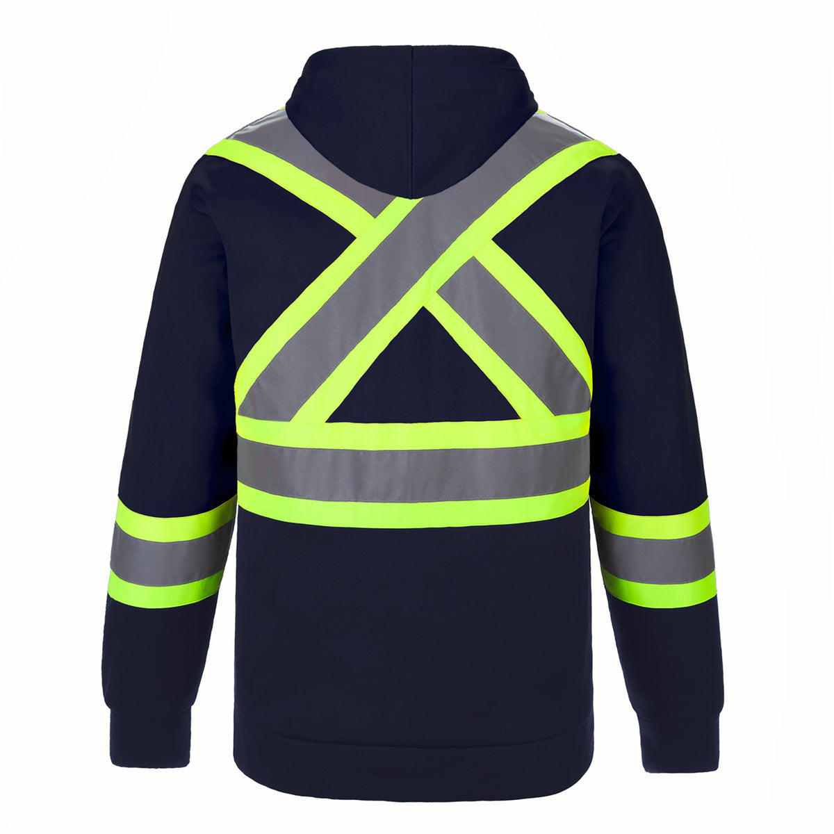 L01375 - Long Haul - Adult Hi-Vis Pullover Hooded Sweatshirt