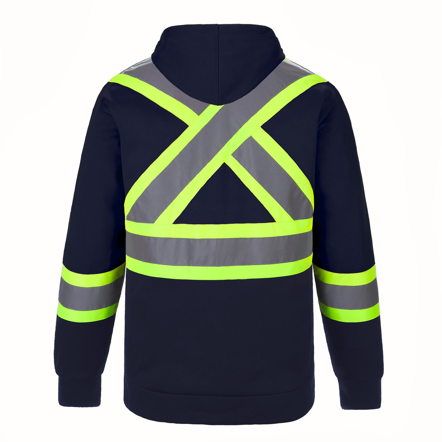 L01375 - Long Haul - Adult Hi-Vis Pullover Hooded Sweatshirt