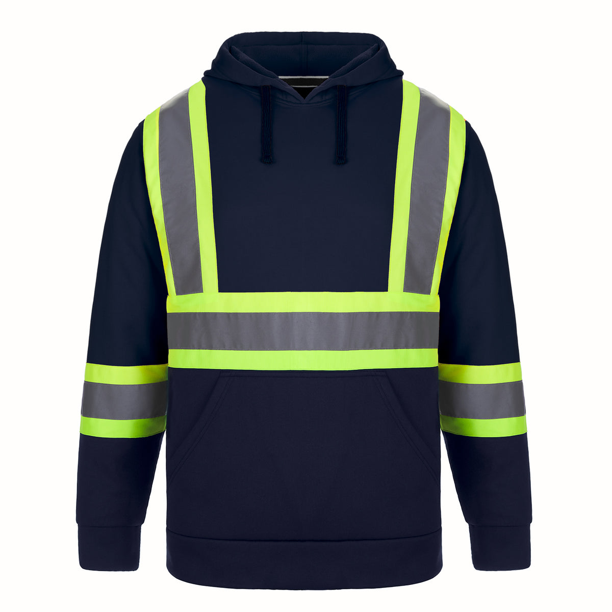L01375 - Long Haul - Adult Hi-Vis Pullover Hooded Sweatshirt