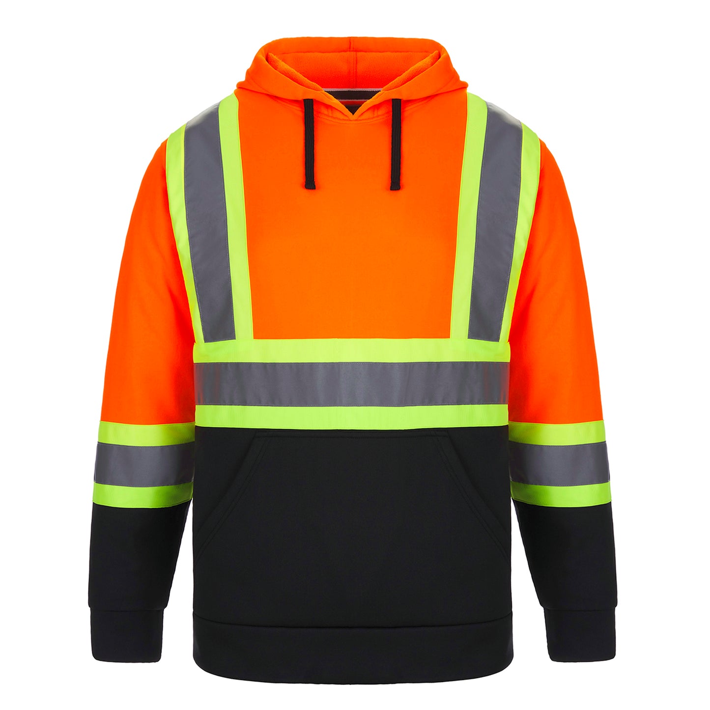 L01375 - Long Haul - Adult Hi-Vis Pullover Hooded Sweatshirt