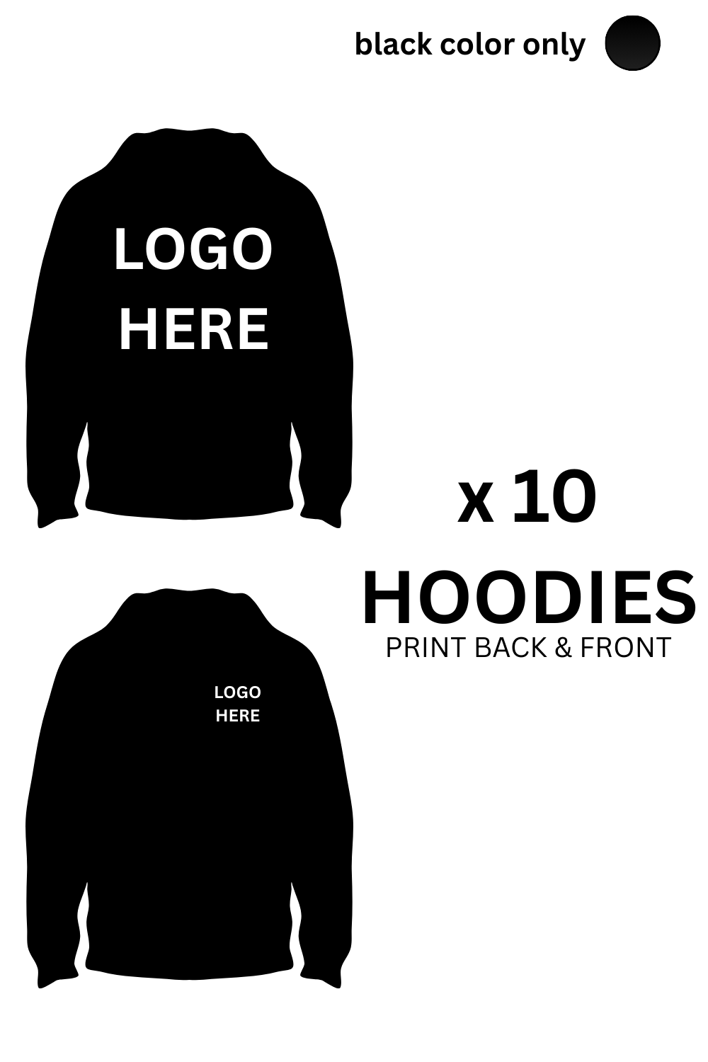 $249 - 10 Custom Hoodies Printing Deal – Bulk Personalized Hoodies | Fast Shipping Canada
