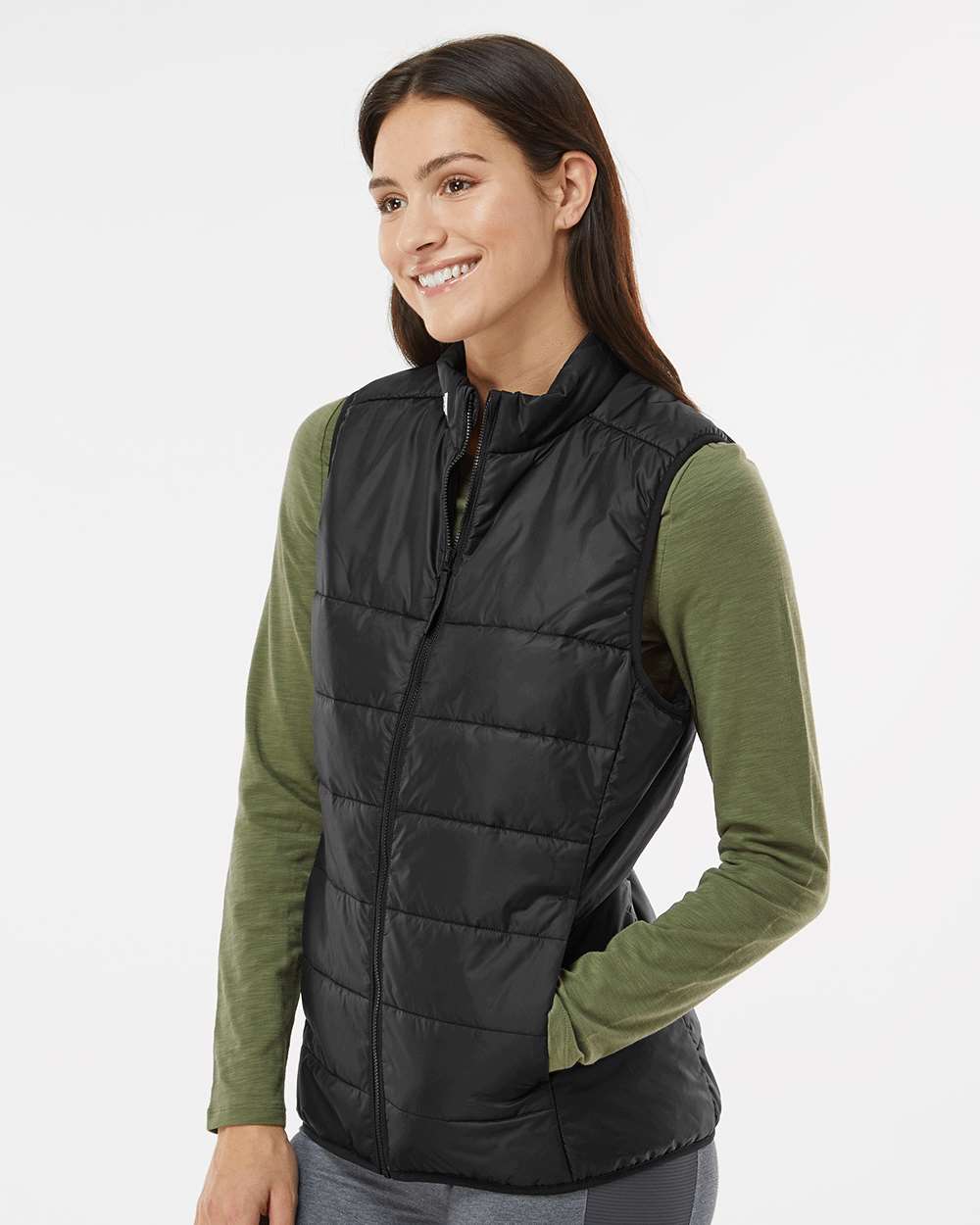 Adidas - Women's Puffer Vest - A573 - EMBROIDERY