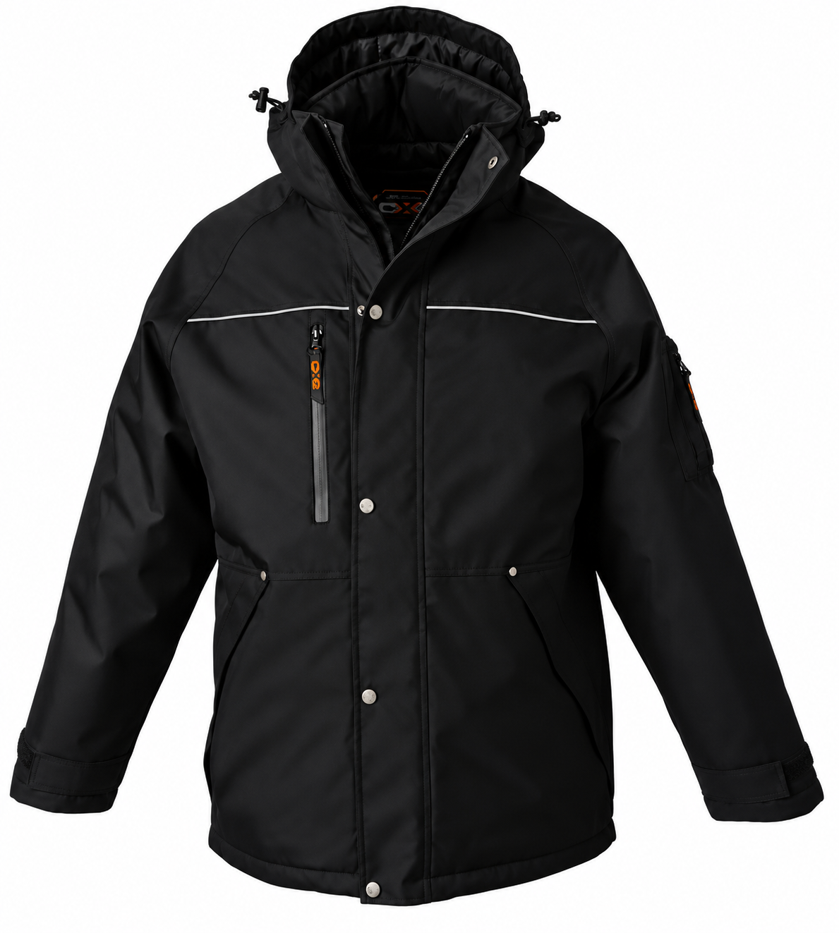 L01100 - Defender - Parka Isolé Robuste avec Capuchon Amovible pour Adulte