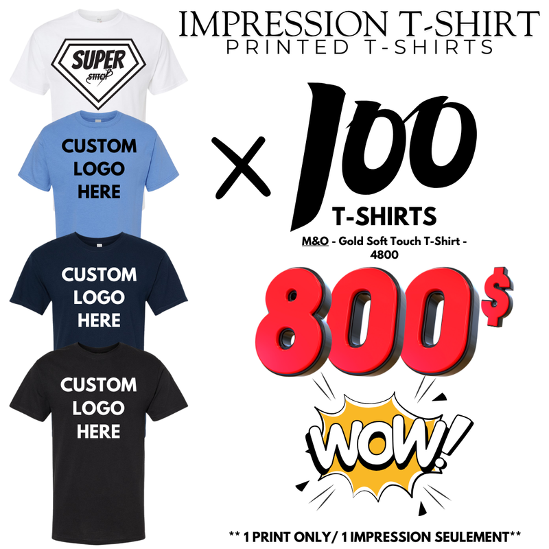 100 PRINTED T-SHIRT COMBO