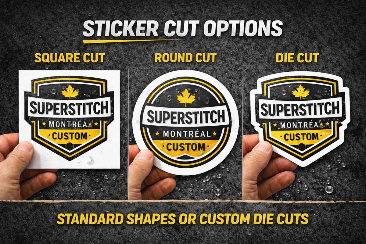Wide Fit Sticker 100 x 3inch wide Custom Stickers — Premium Glossy Vinyl – SuperStitchMTL