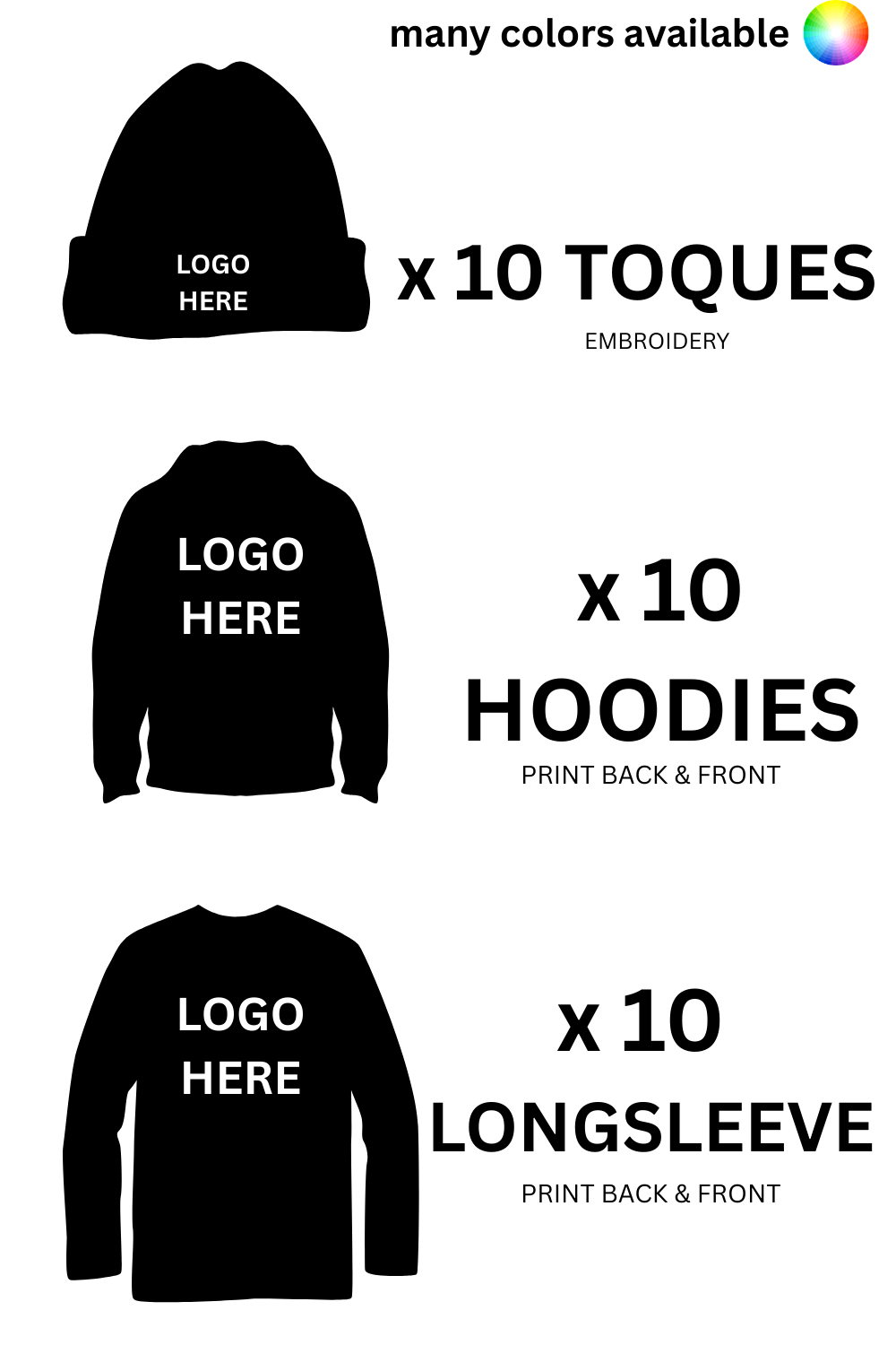 599$ for 30-Piece Winter Team Custom Apparel Bundle – Beanies, Long Sleeves & Hoodies | Fast Shipping Canada