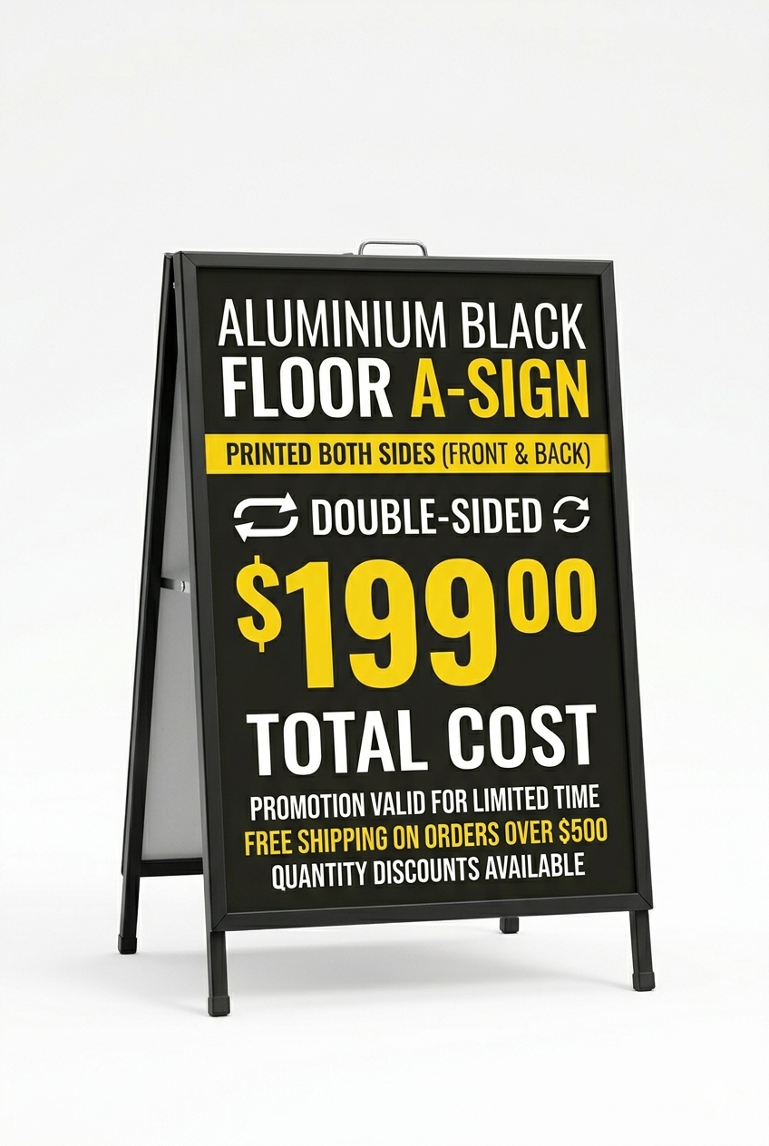 Floor Signs & Sidewalk Frames - A frames for your Business starting at 199$ - Shipping everywhere in Canada