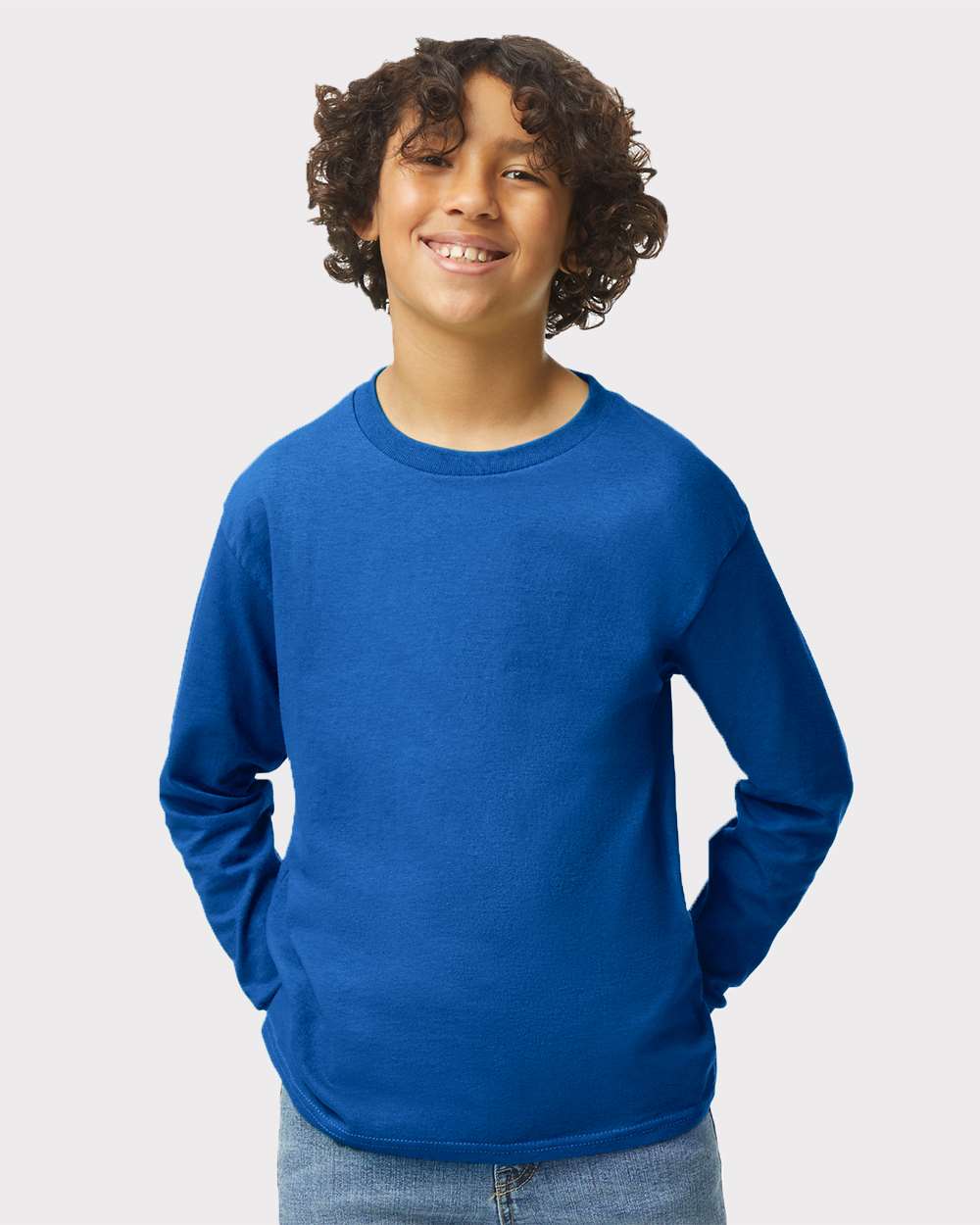Gildan - Heavy Cotton™ Youth Long Sleeve T-Shirt - 5400B - EMBROIDERY