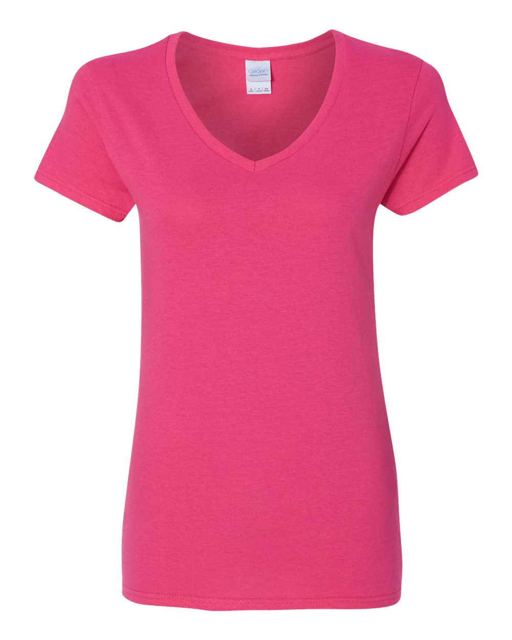 Women's Heavy Cotton™ V-Neck T-Shirt - 5V00L - PRINTED