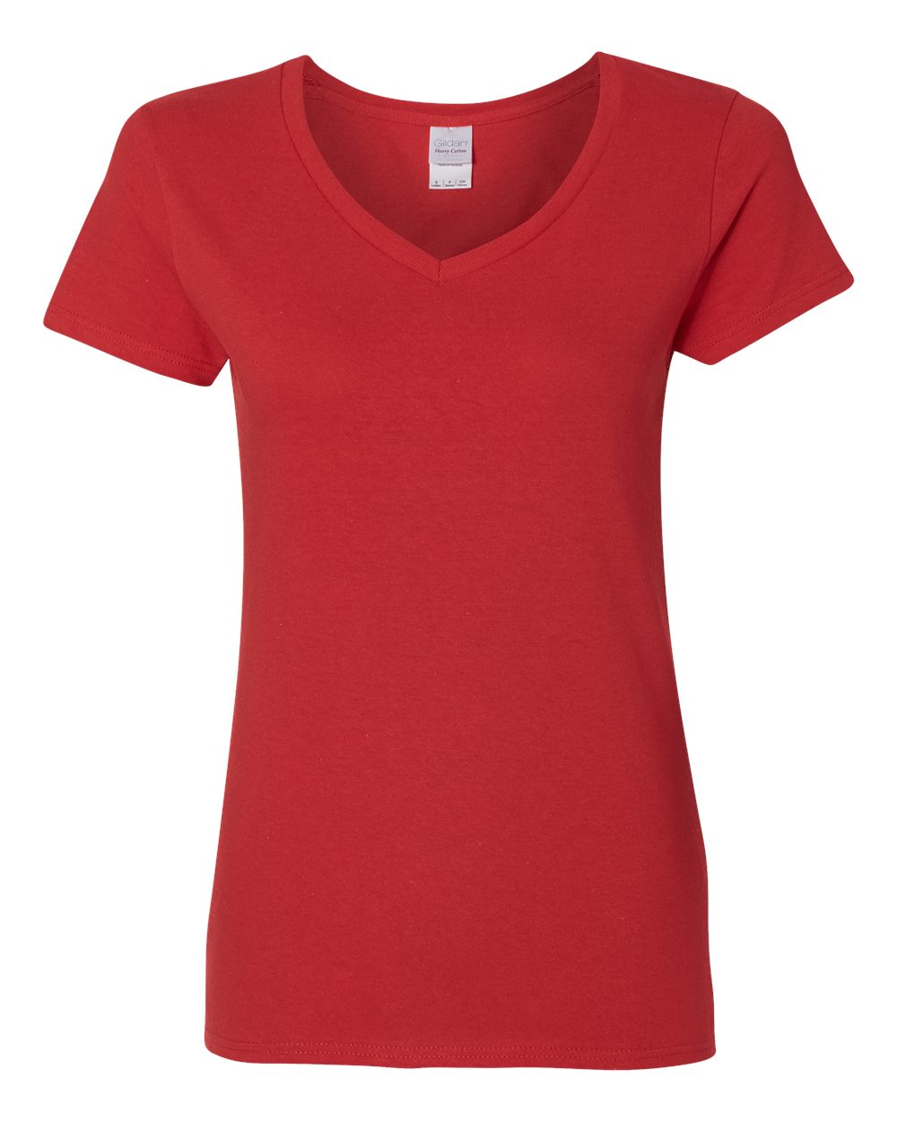 Women's Heavy Cotton™ V-Neck T-Shirt - 5V00L - PRINTED