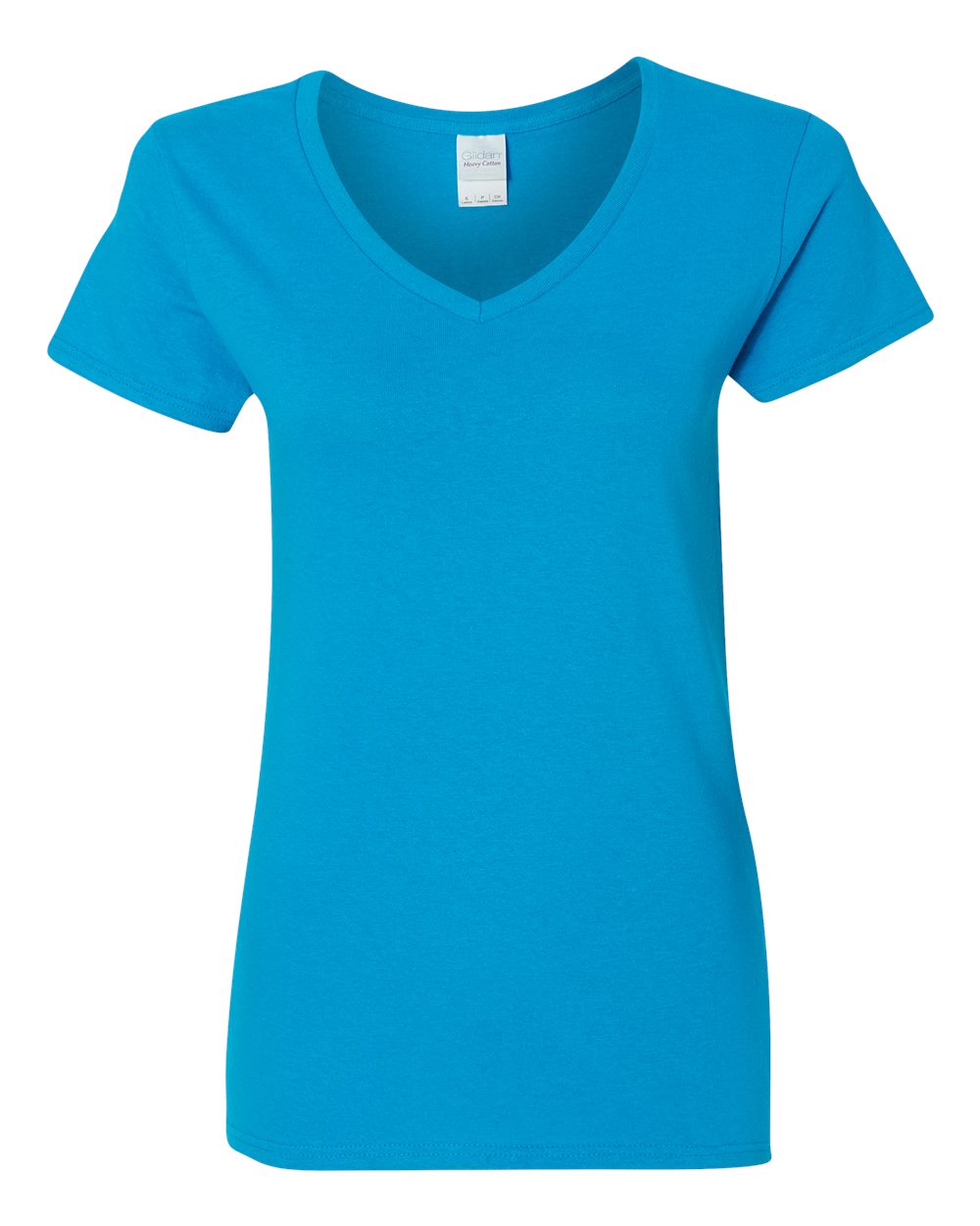 Women's Heavy Cotton™ V-Neck T-Shirt - 5V00L - PRINTED