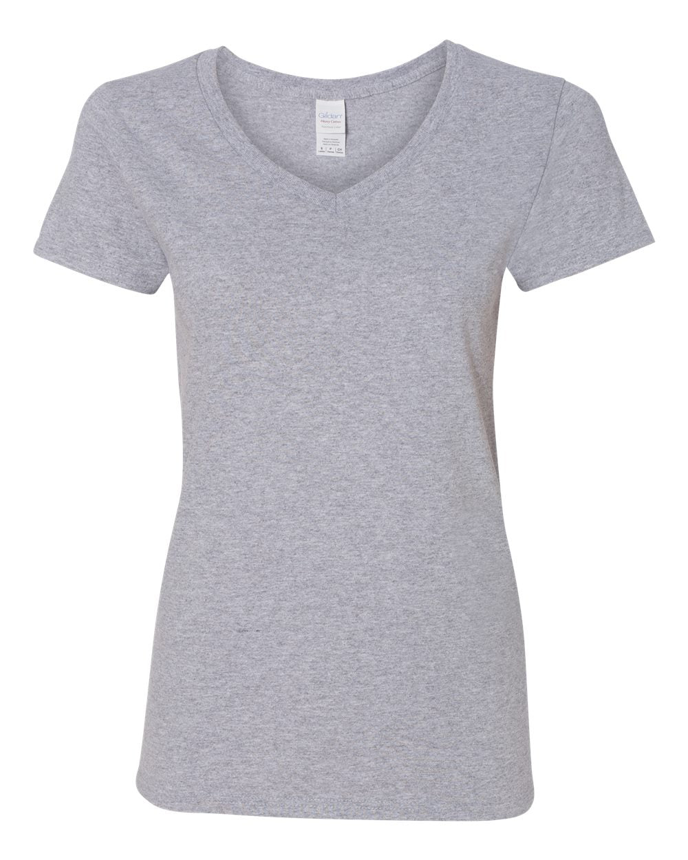 Women's Heavy Cotton™ V-Neck T-Shirt - 5V00L - PRINTED