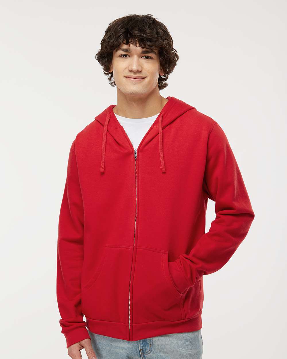 M&O - Unisex Zipper Fleece Hoodie - 3331 - EMBROIDERY