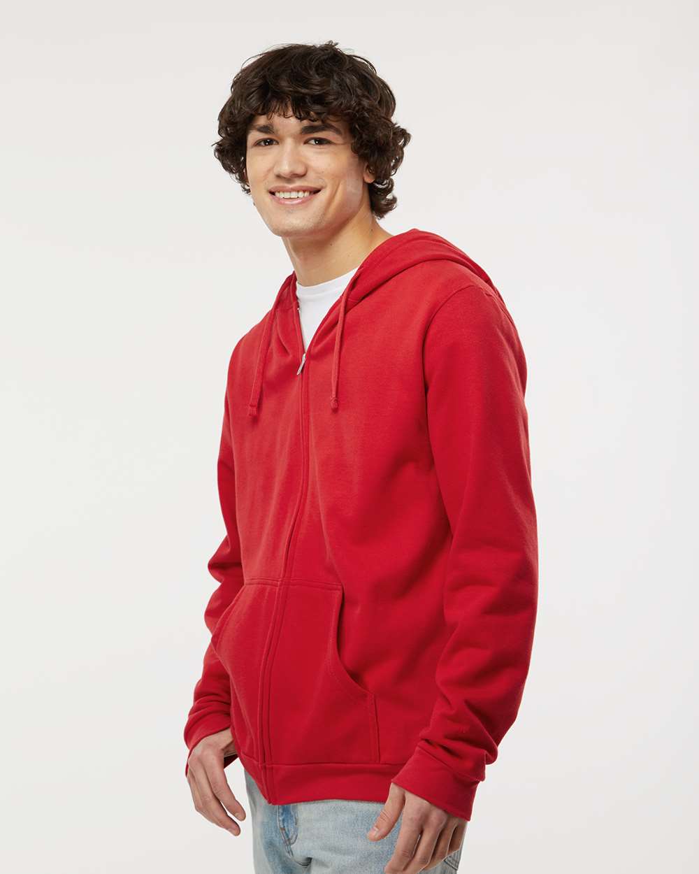 M&O - Unisex Zipper Fleece Hoodie - 3331 - EMBROIDERY
