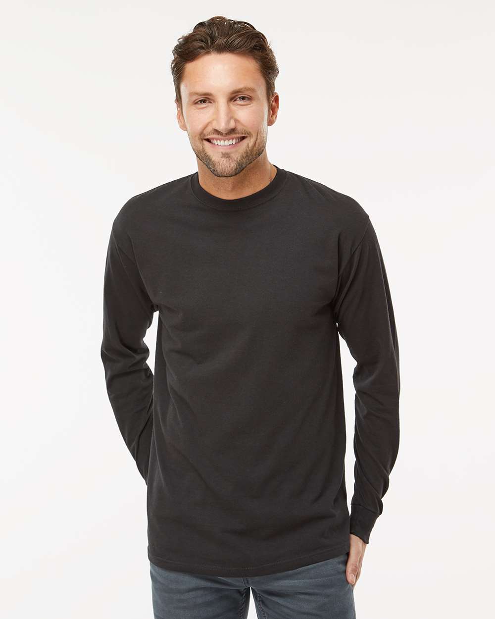 M&O - Gold Soft Touch Long Sleeve T-Shirt - 4820 - PRINTED