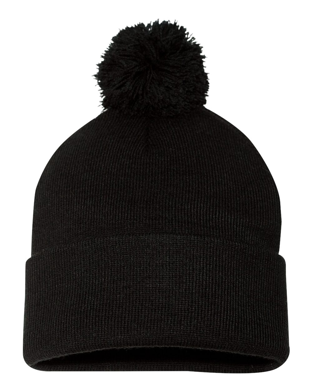 Sportsman - 12" Pom-Pom Cuffed Beanie - SP15 - EMBROIDERY
