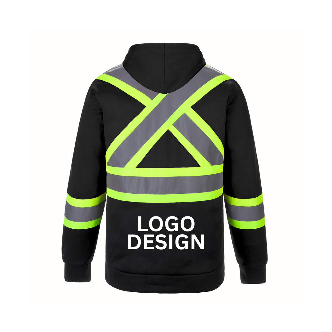 L01375 - Long Haul - Adult Hi-Vis Pullover Hooded Sweatshirt