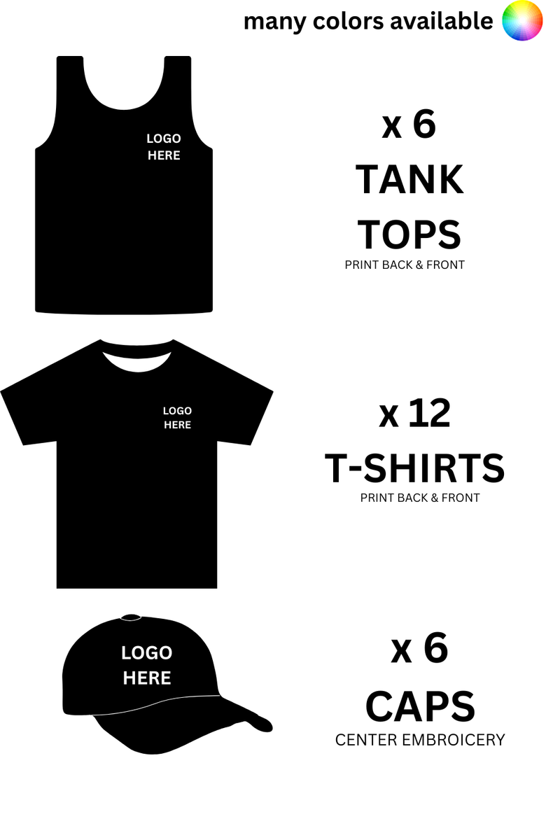 299 $ – Forfait Ultime d’Été – Offre d’impression de vêtements en gros | Livraison rapide au Canada